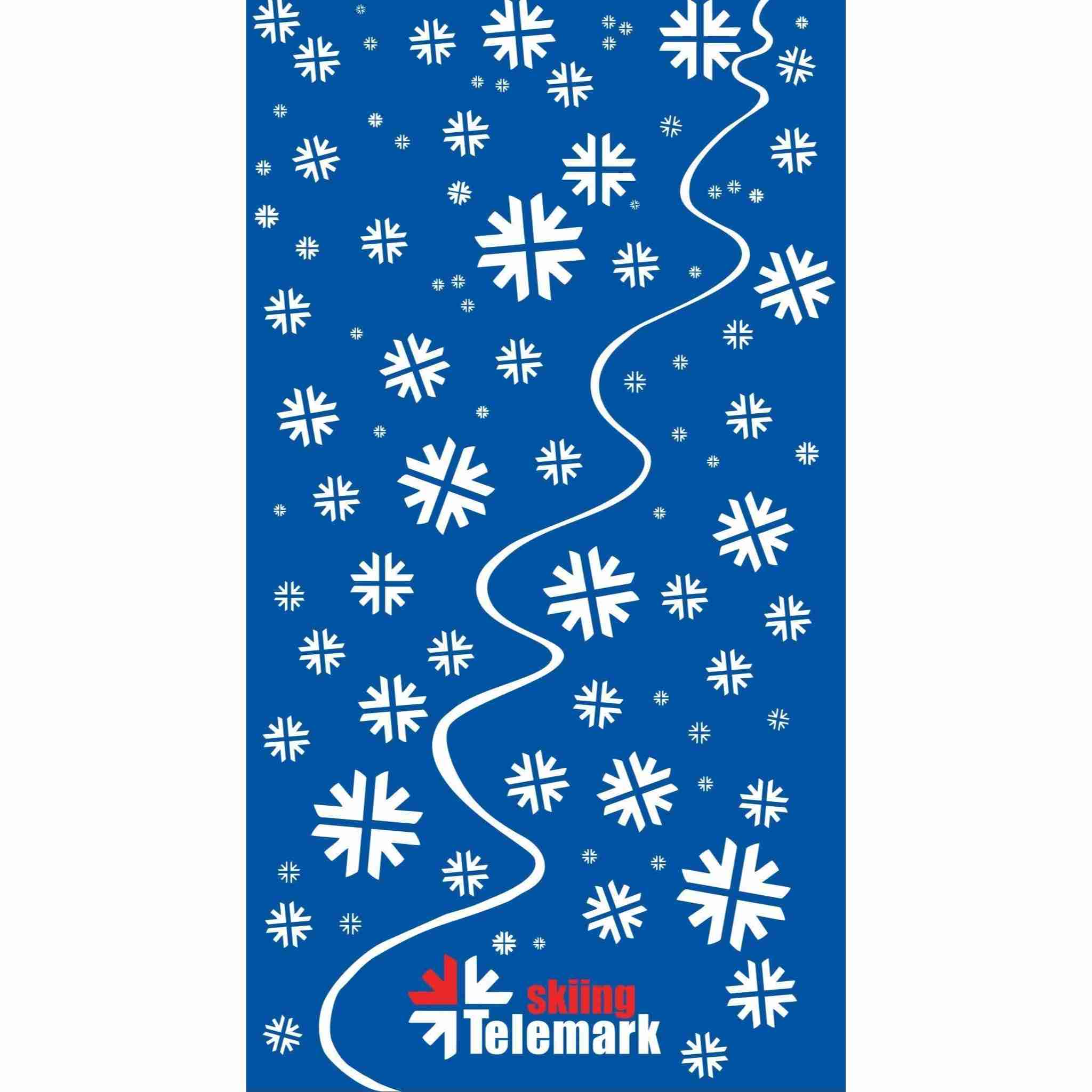 Multifunctional Telemark Skiing Headwear - blue and skiline