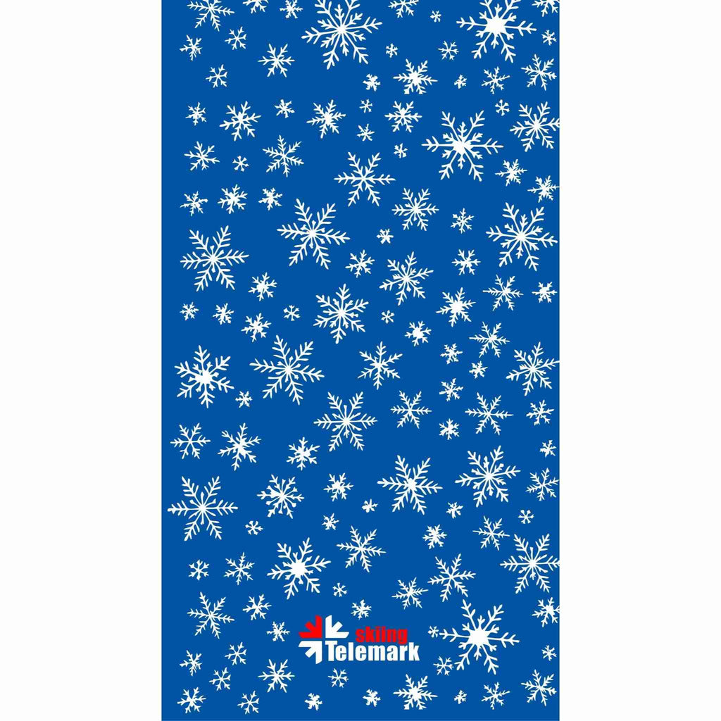 Multifunctional Telemark Skiing Headwear - White Winter Snowflakes